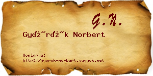 Györök Norbert névjegykártya